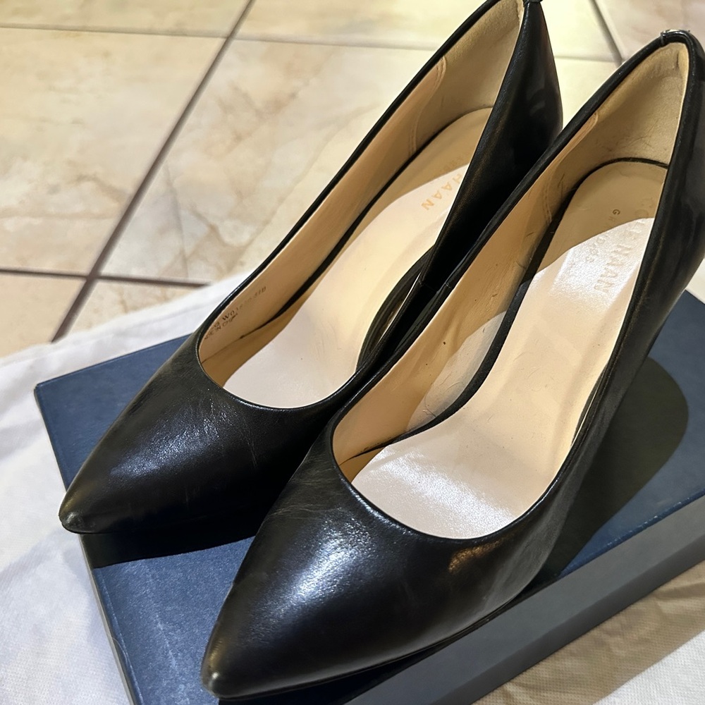 Cole Haan Black Leather Heels